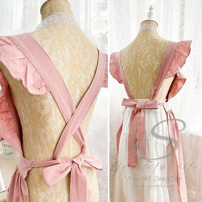 Gardening Tools Women - Female Women Apron Cotton Linen Aprons