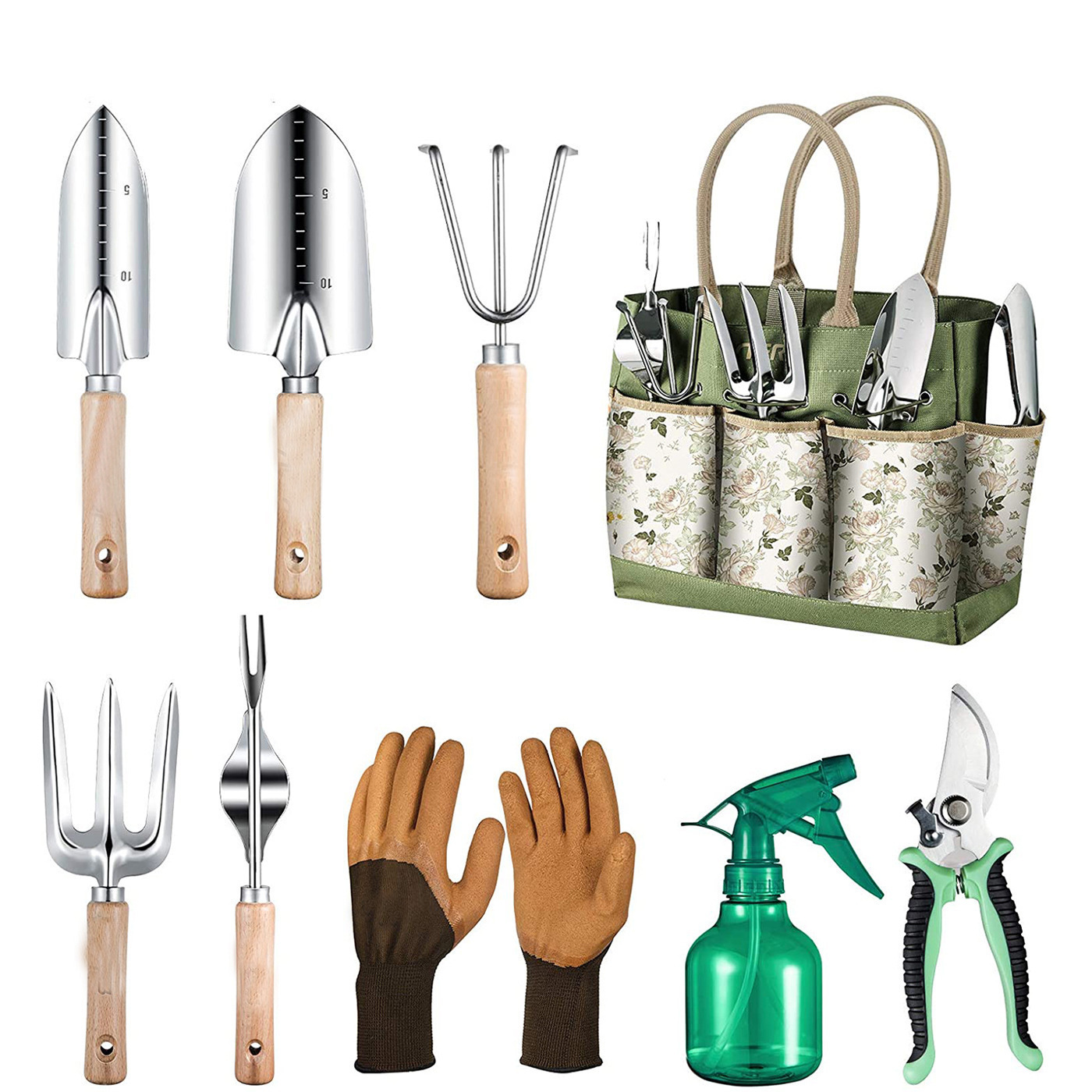 9-Piece Gardening Tool With He - đánh giá và giá Gardening Tools Women