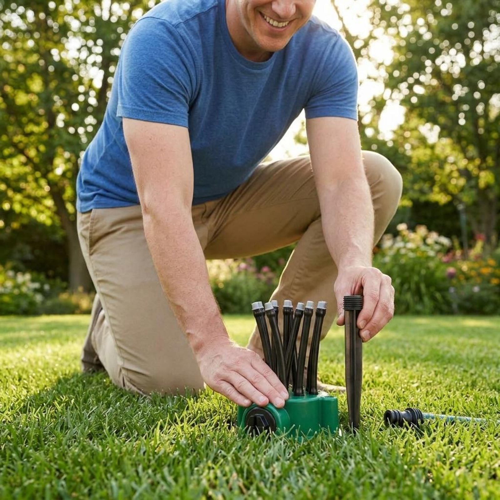 360 Degree Sprinkler Gentle Mi - đánh giá và giá Gardening Tools Plastic