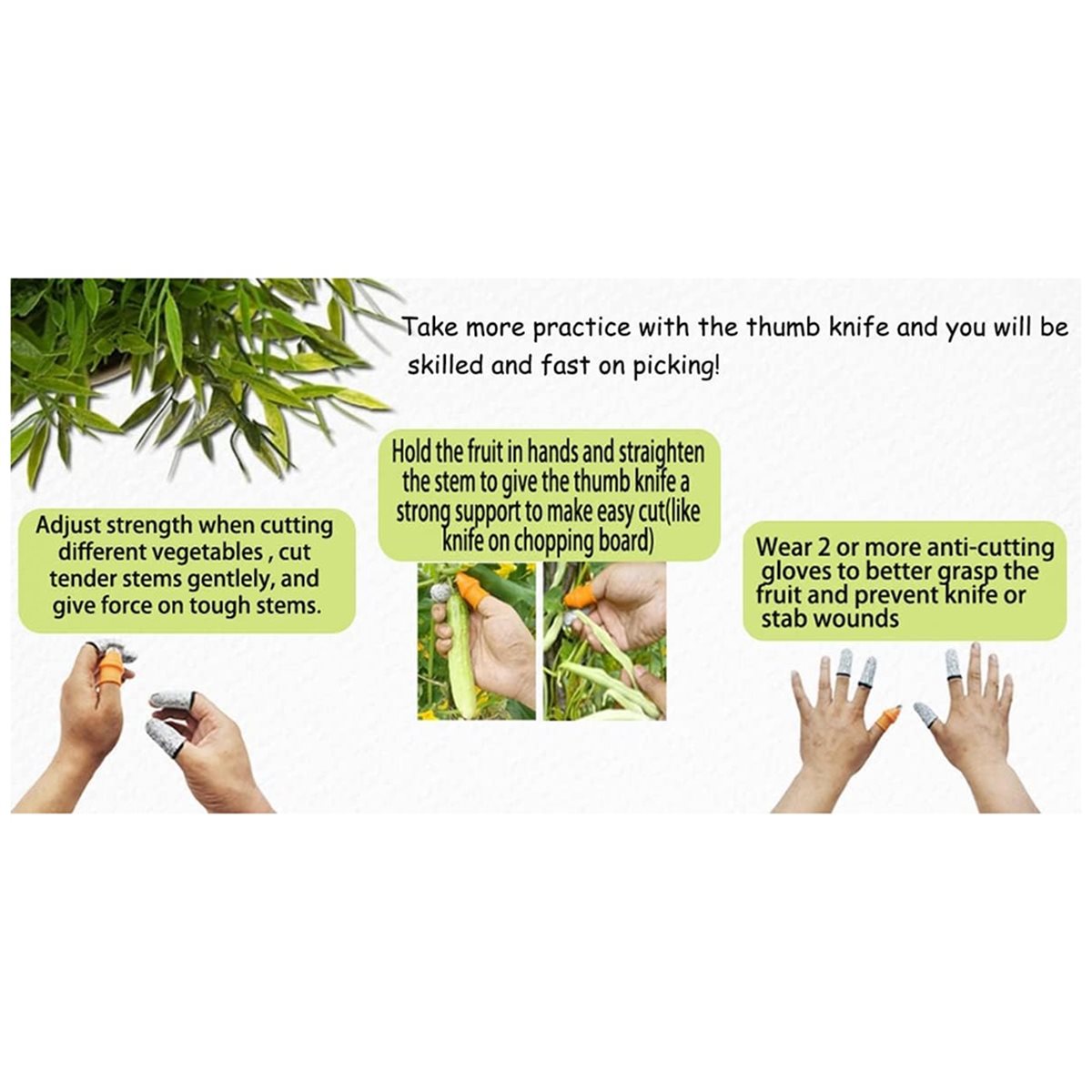 [HLES]Garden Silicone Thumb Kn - đánh giá và giá Harvest Knife Garden