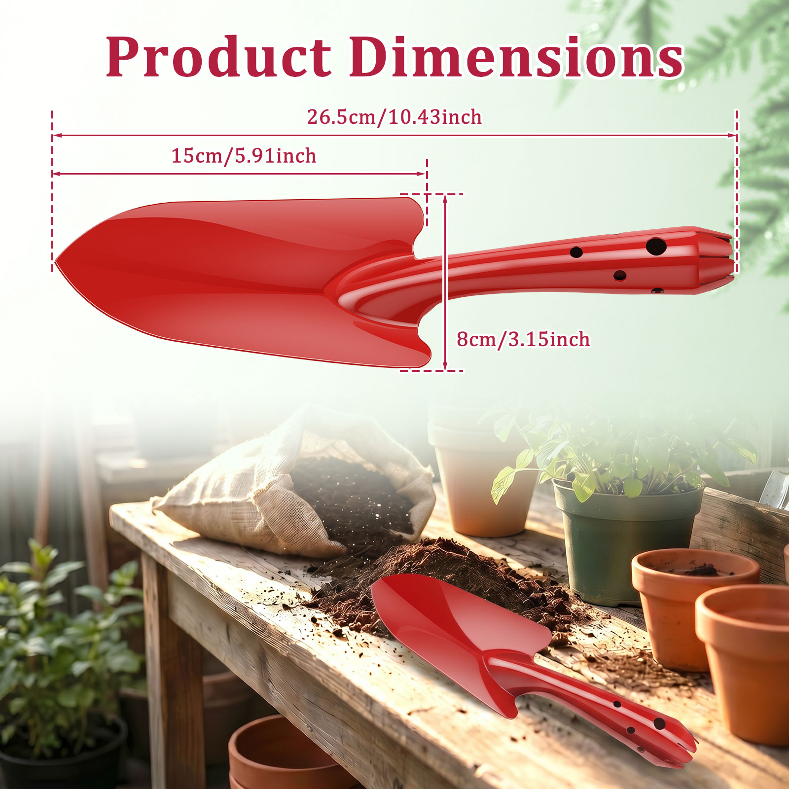Garden Trowel Rust Resistant M - đánh giá và giá Gardening Tools For Digging