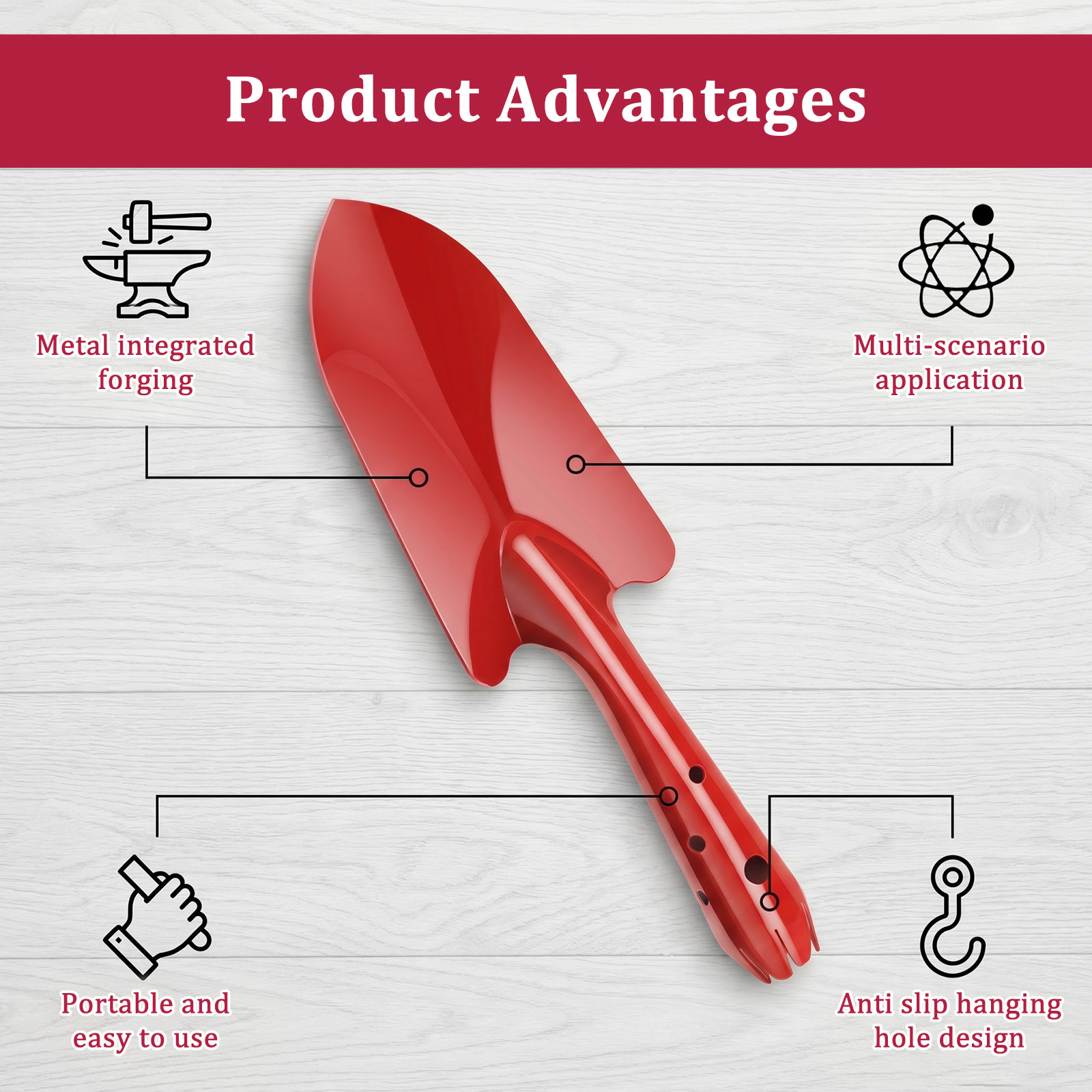 Garden Trowel Rust Resistant M - đánh giá và giá Gardening Tools For Digging