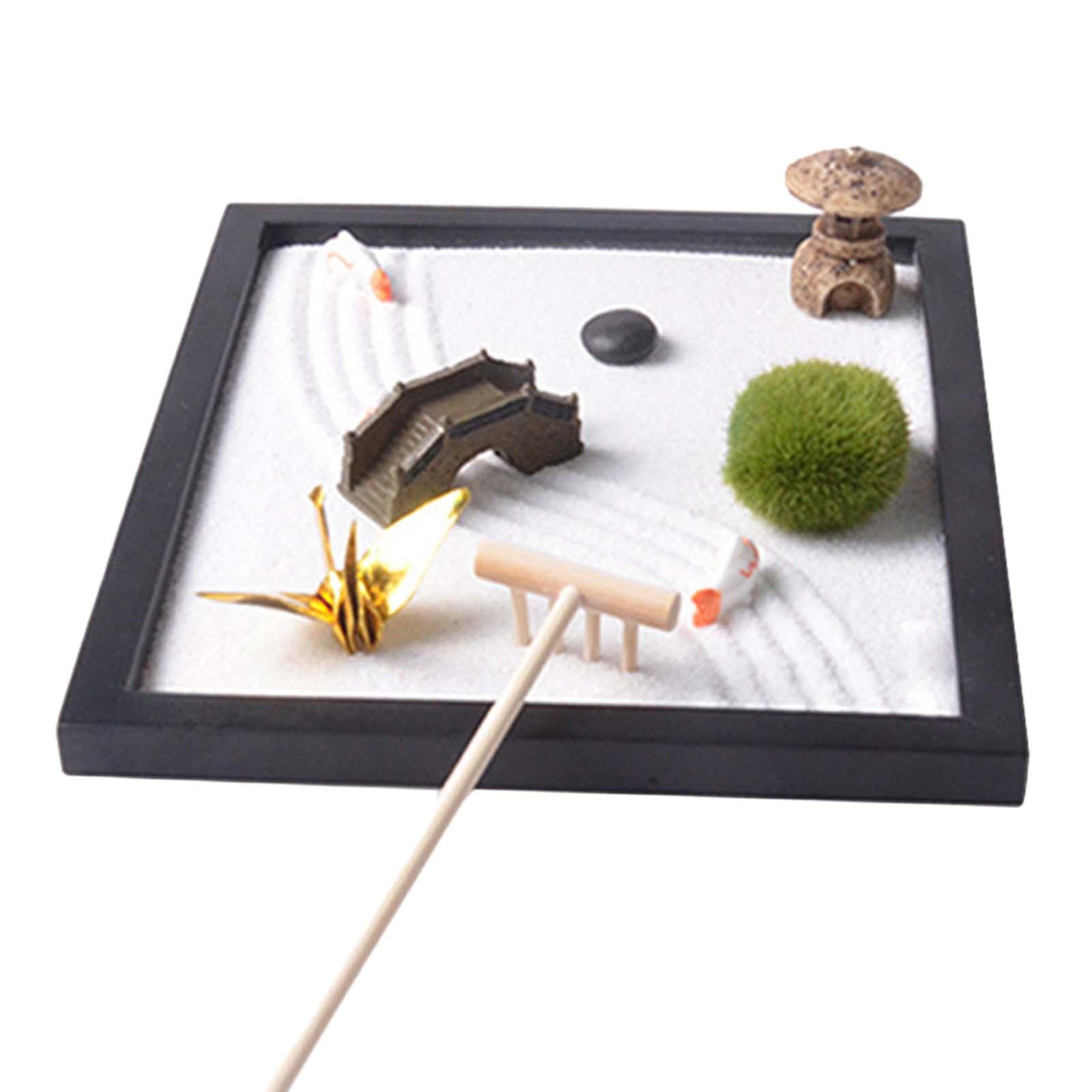 Zen Garden Sand Tray for Desk  - đánh giá và giá Gardening Tools Kit For Home Garden