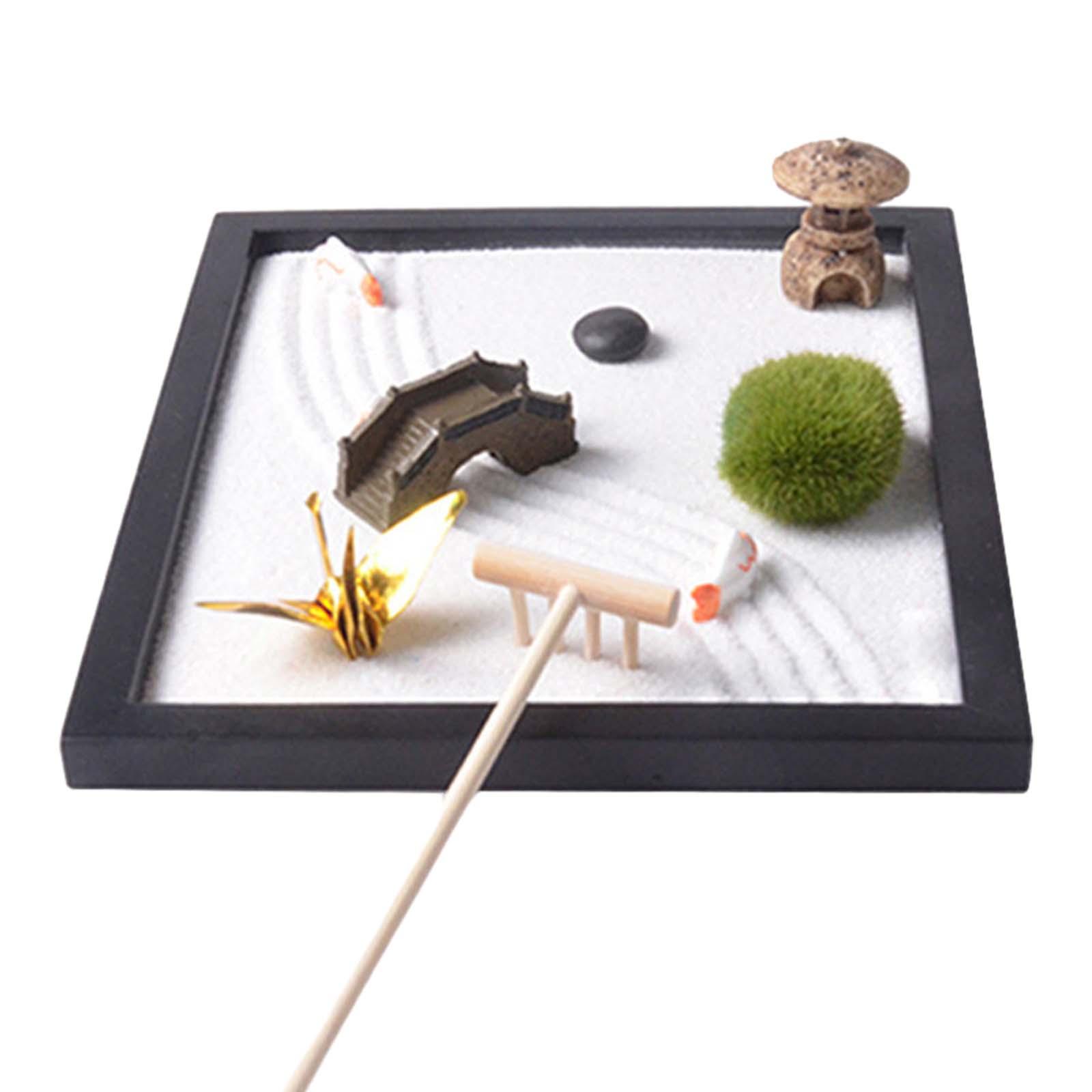 Zen Garden Sand Tray for Desk  - đánh giá và giá Gardening Tools Kit For Home Garden