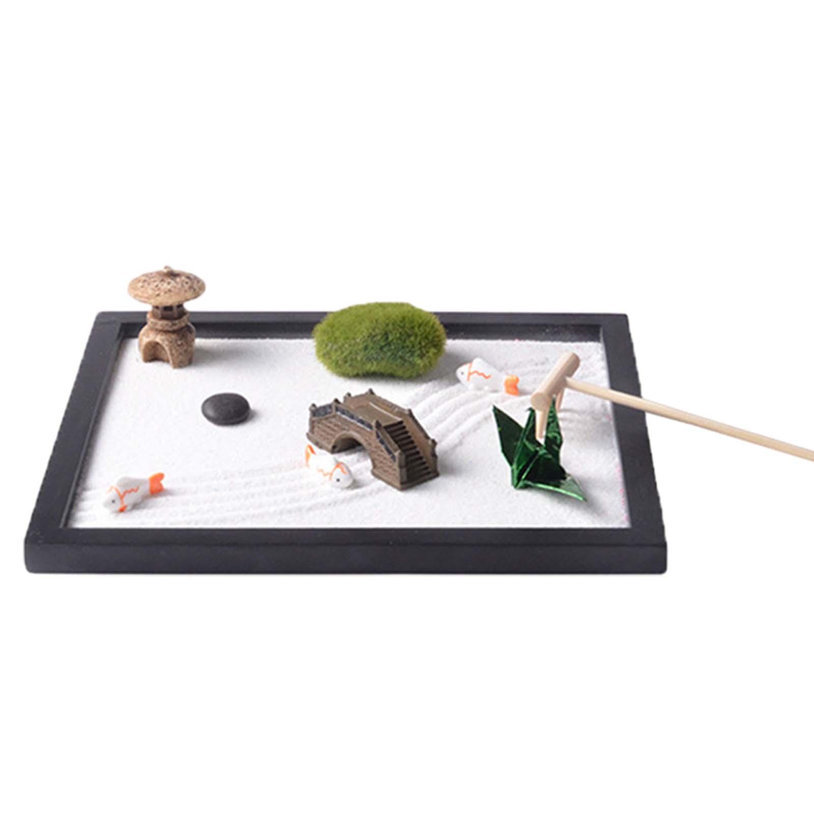 Zen Garden Sand Tray for Desk  - đánh giá và giá Gardening Tools Kit For Home Garden