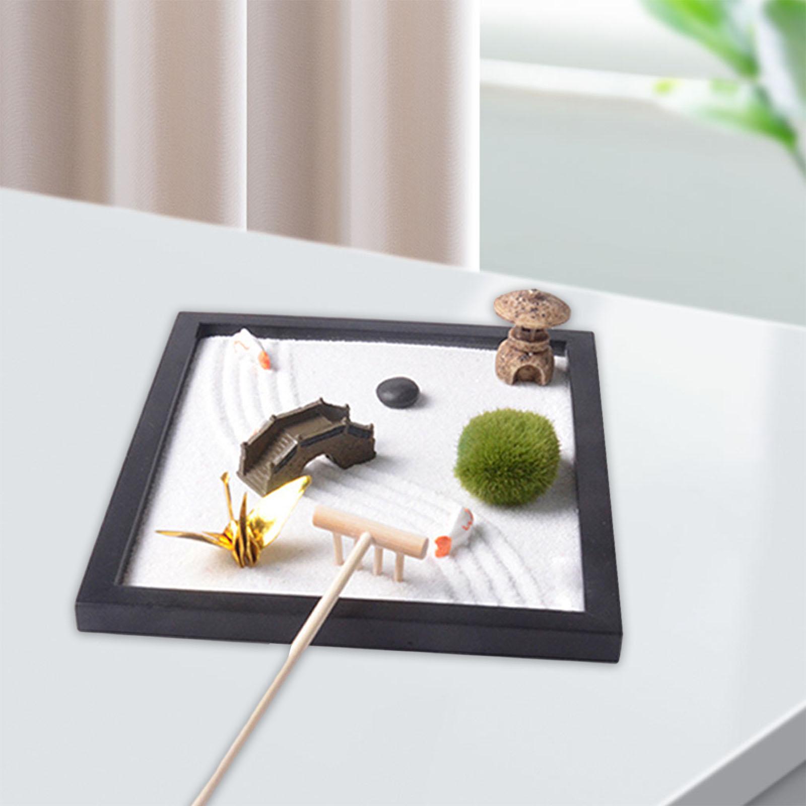 Zen Garden Sand Tray for Desk  - đánh giá và giá Gardening Tools Kit For Home Garden