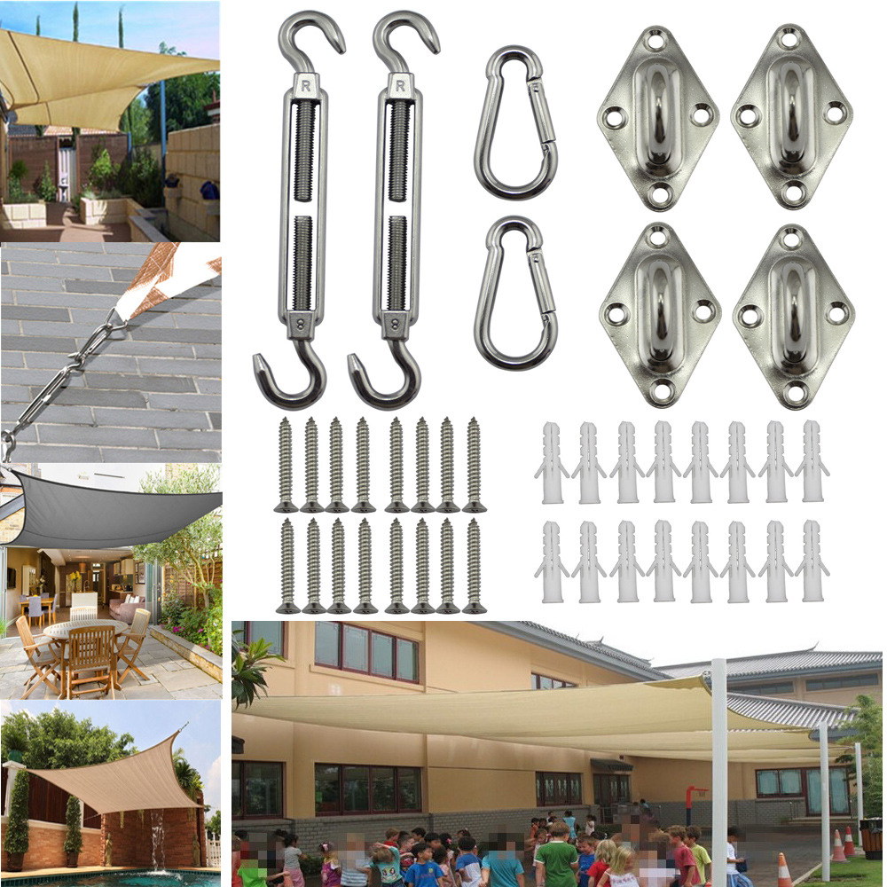 Stainless Steel Sun Shade Sail - đánh giá và giá Gardening Tools Kit For Home Garden